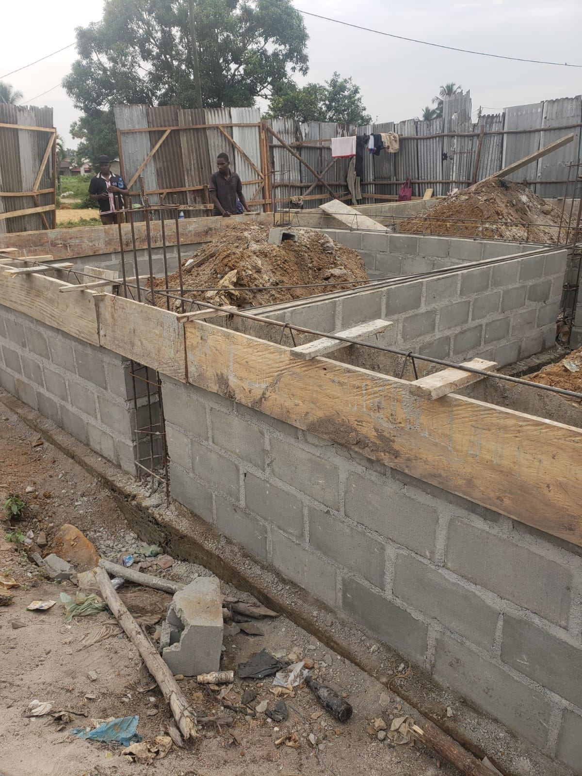 Twin Building Foundations — Zoe Louis, Gardnersville — view 2