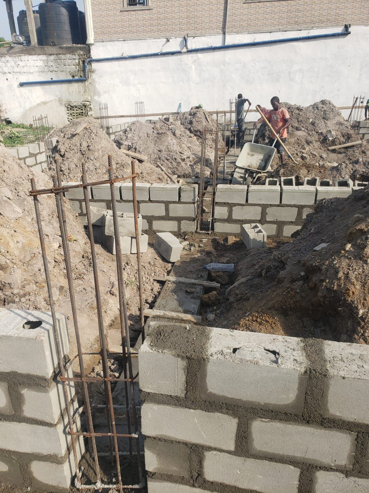 Twin Building Foundations — Zoe Louis, Gardnersville — view 3