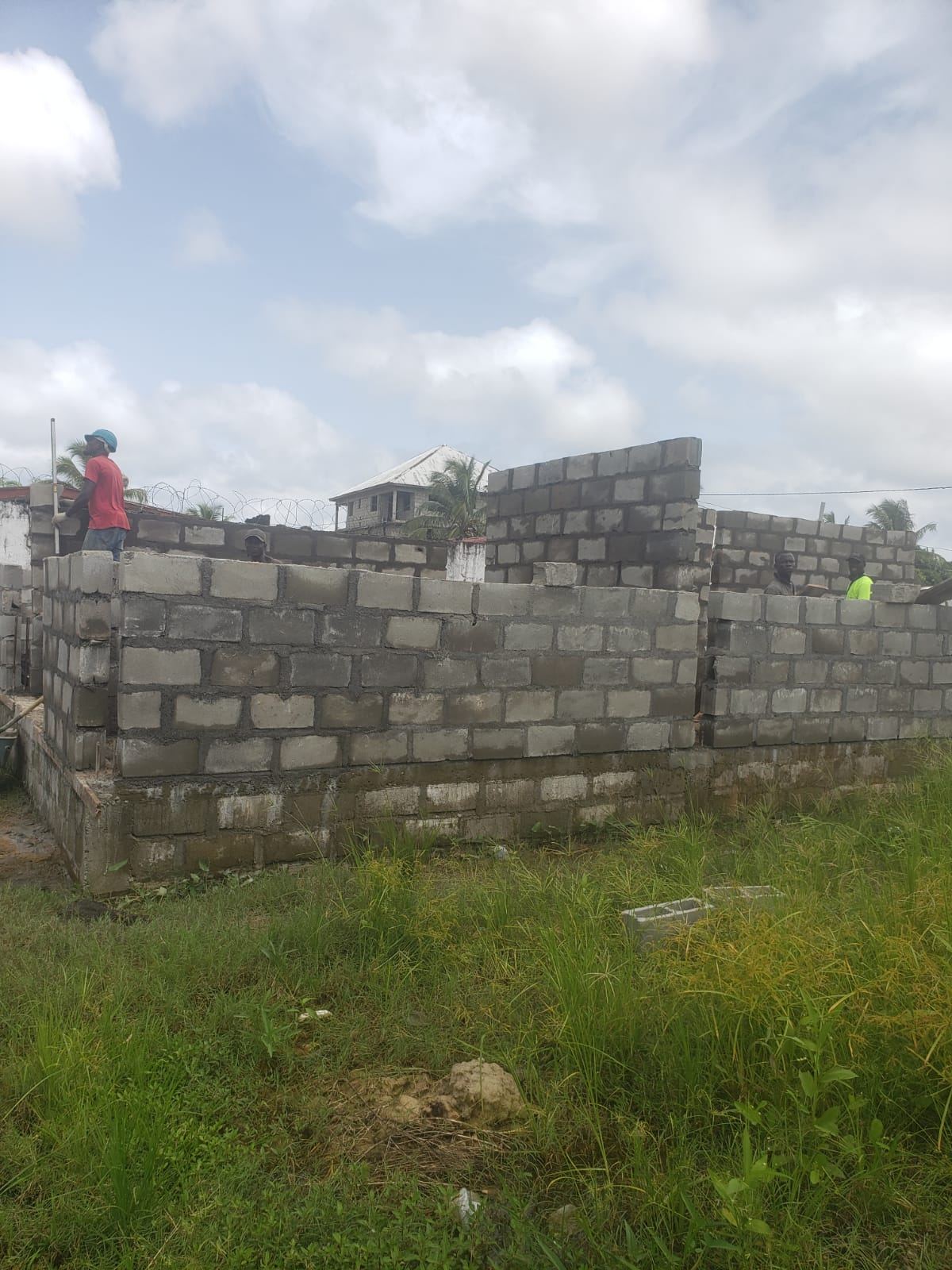 Perimeter Block Wall Construction — view 3