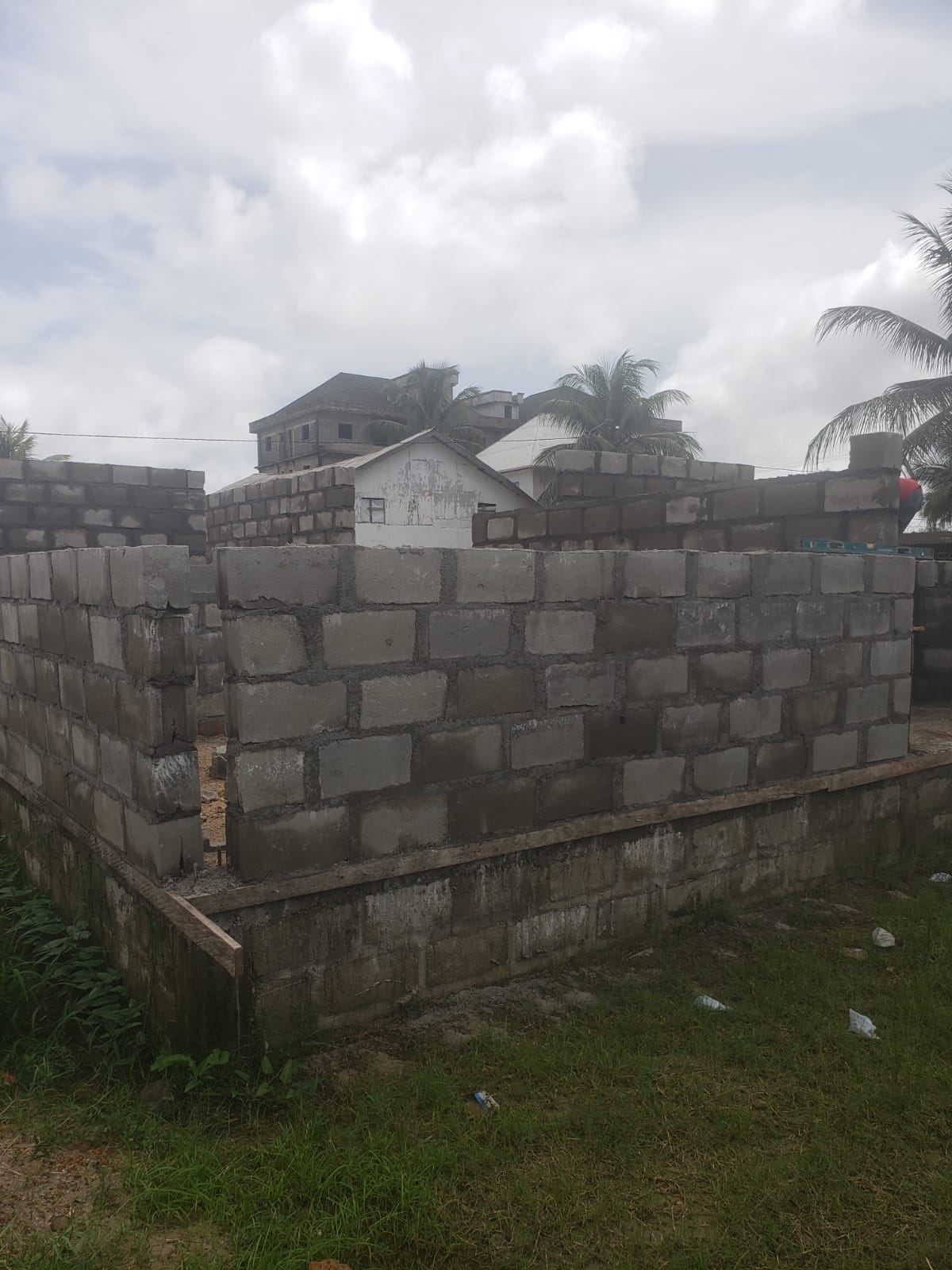 Perimeter Block Wall Construction — view 4