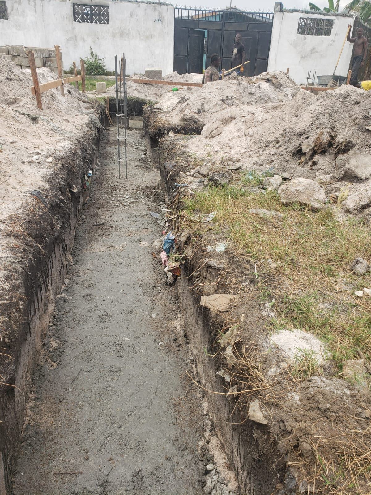 Perimeter Block Wall Construction — view 6