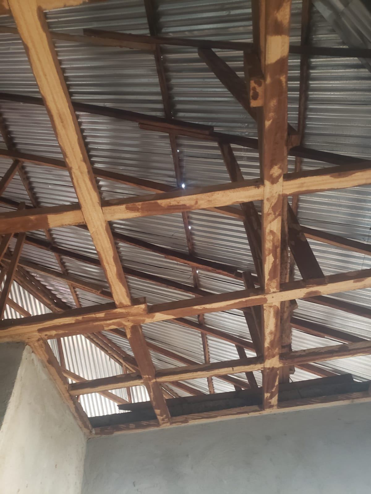 Roof Truss Installation — Boys Town, Margibi County — view 2