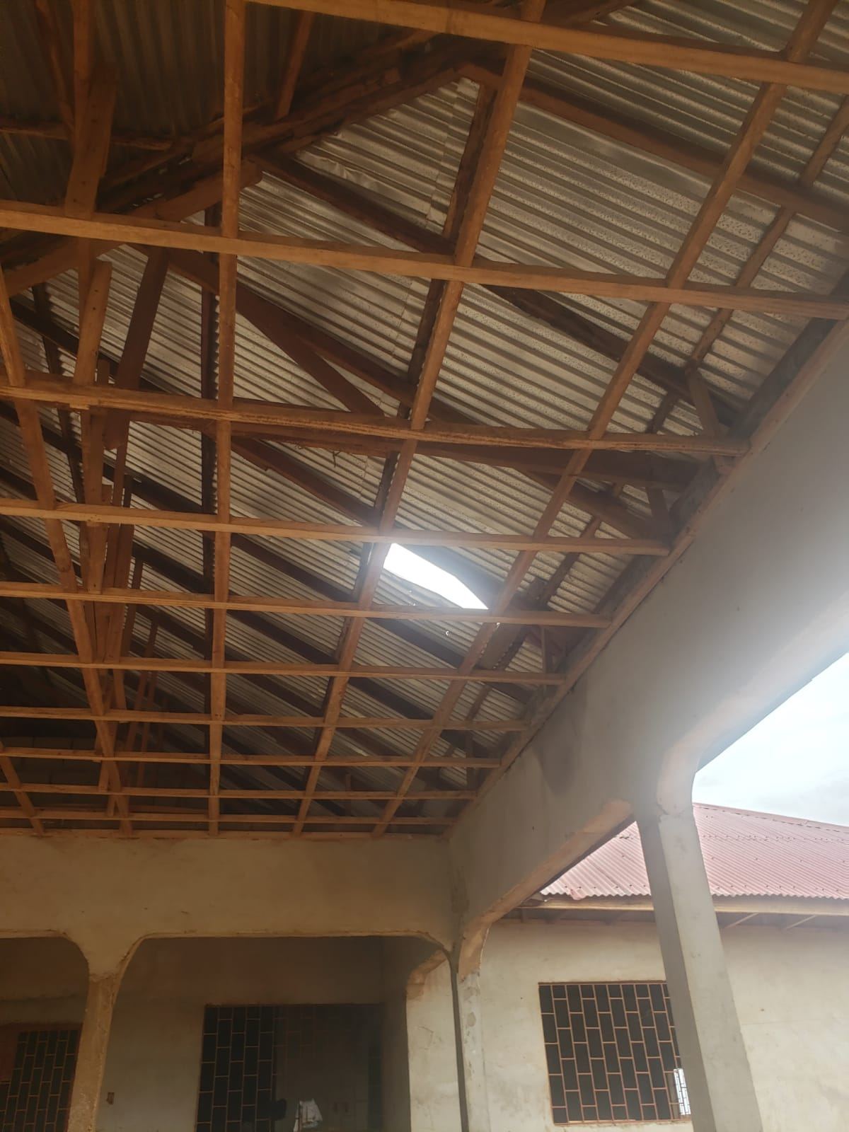 Roof Truss Installation — Boys Town, Margibi County — view 6
